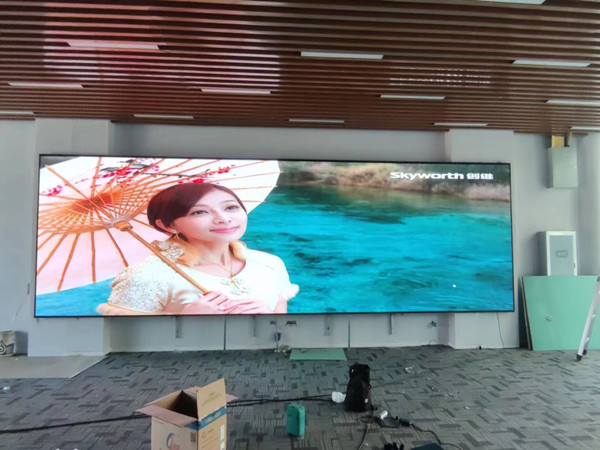 中卫市P1.53led小间距屏安装案例